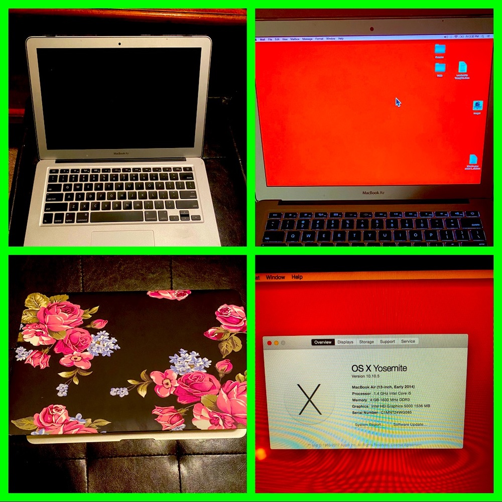 Mac Book Air 13 Inch 4 GB